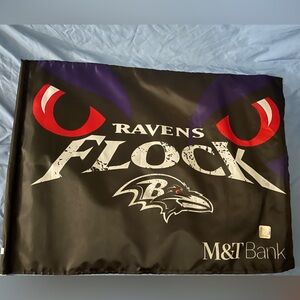 "Ravens Flock" Baltimore Ravens Flag Divisional Playoff Game Giveaway 1/20/24